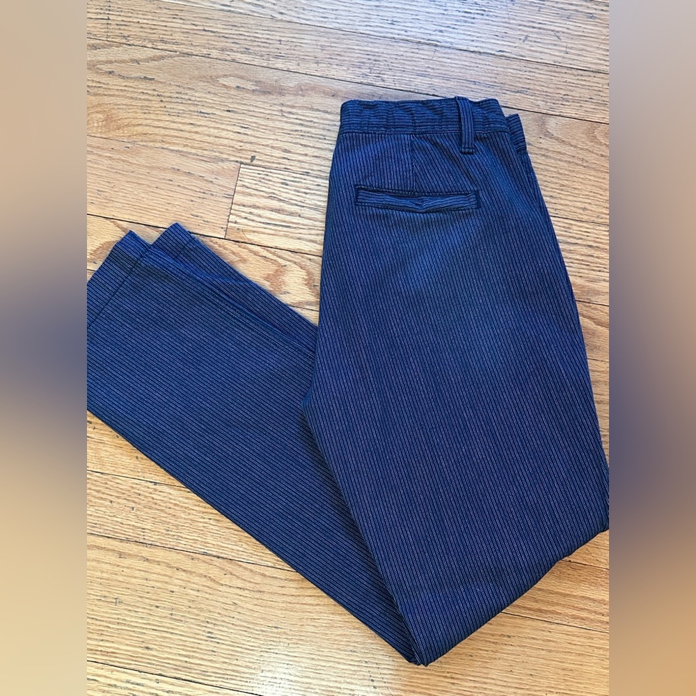Gap Girlfriend Chino Pants women's Size 0 Regular Pinstripe